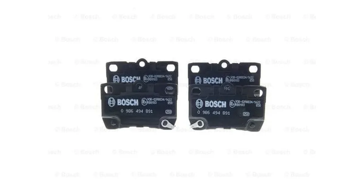 0986494891 - BOSCH - Комплект тормозных колодок, дисковый тормоз