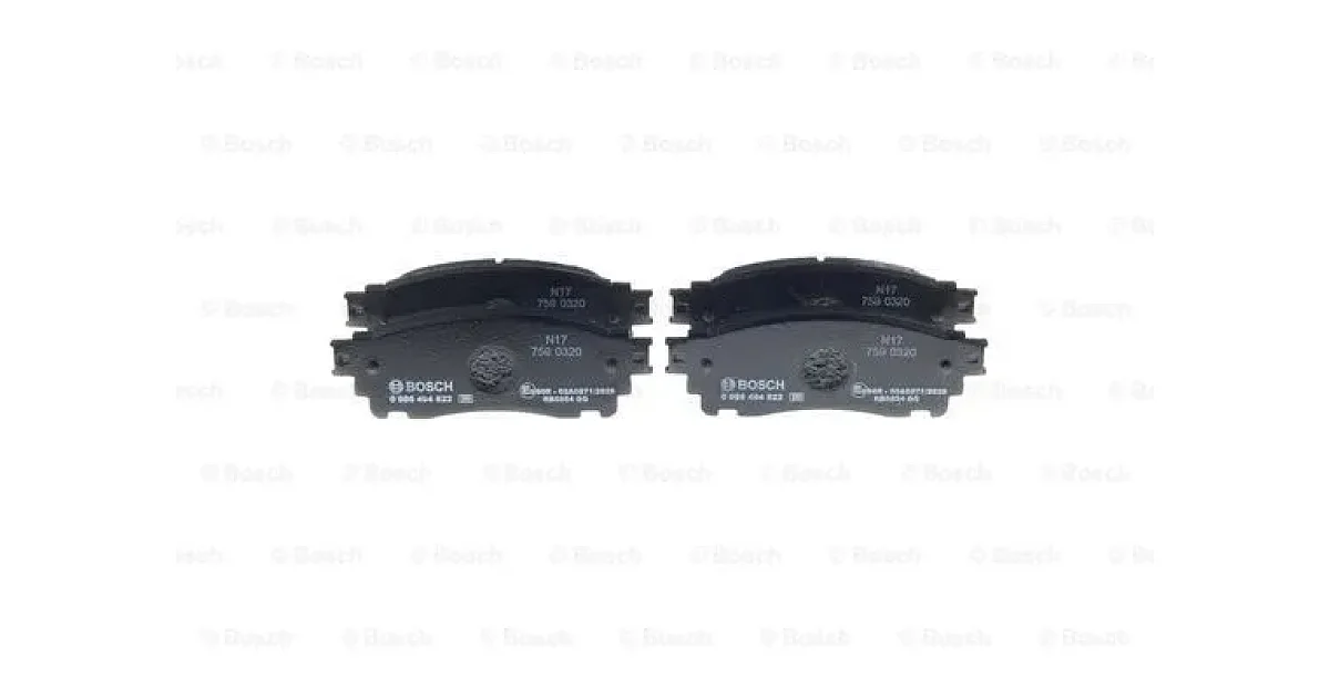 0986494822 - BOSCH - Комплект тормозных колодок, дисковый тормоз