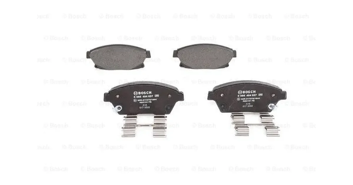 0986494657 - BOSCH - Комплект тормозных колодок, дисковый тормоз