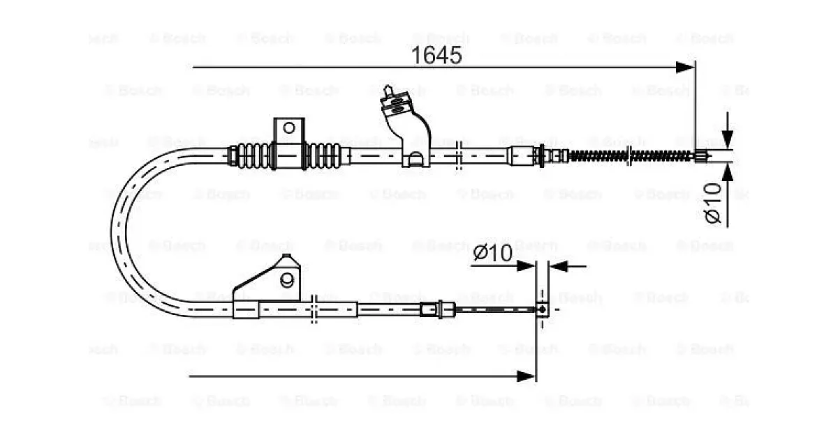 1987482275 - BOSCH - Тросик, cтояночный тормоз