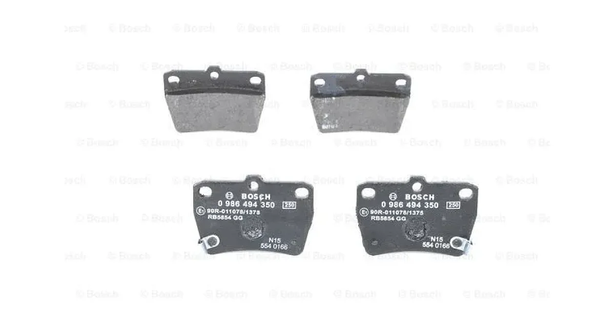 0986494350 - BOSCH - Комплект тормозных колодок, дисковый тормоз