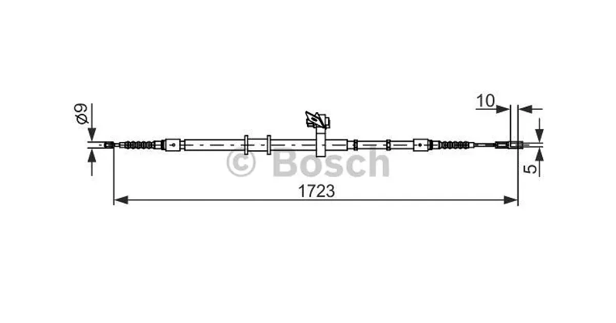 1987482269 - BOSCH - Тросик, cтояночный тормоз