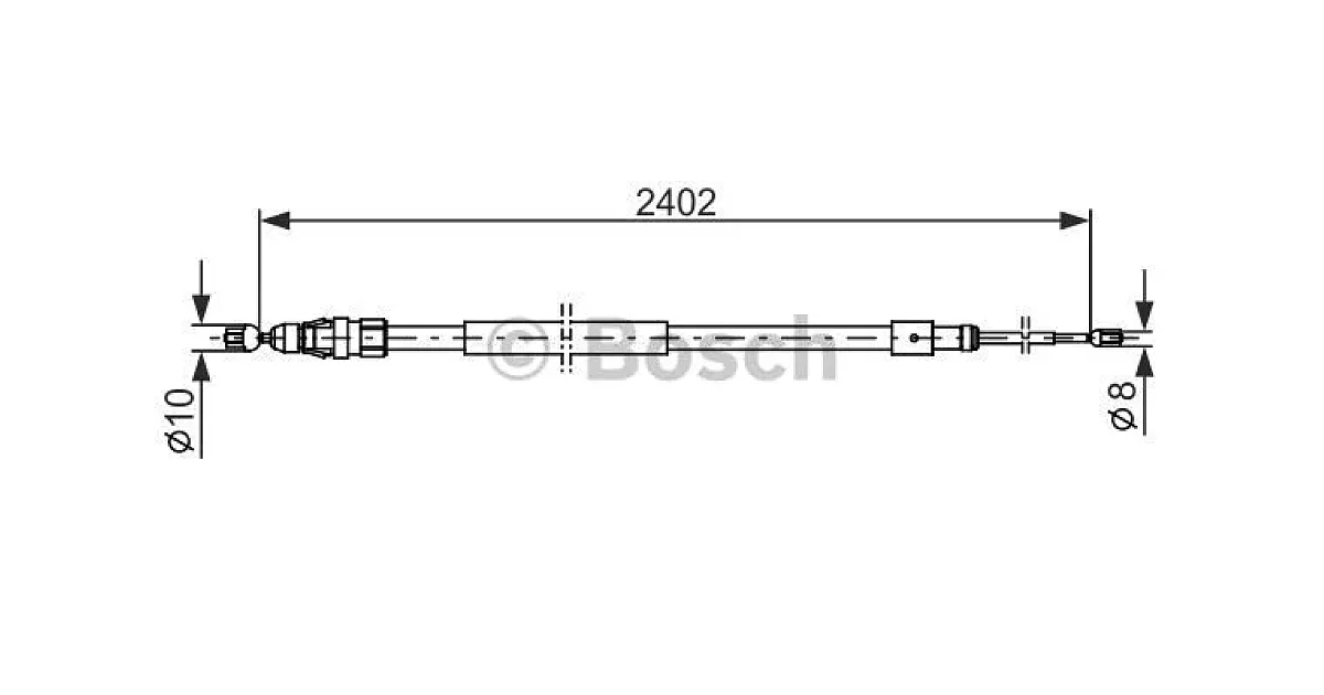 1987482276 - BOSCH - Тросик, cтояночный тормоз