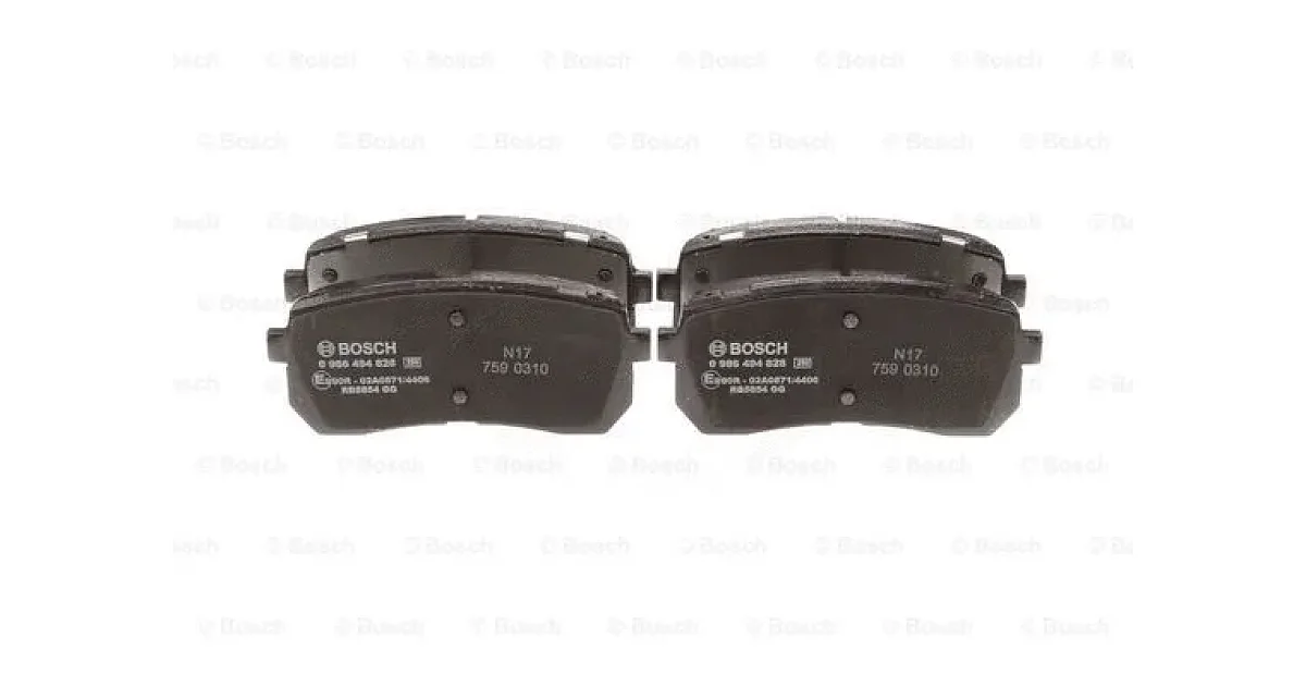 0986494828 - BOSCH - Комплект тормозных колодок, дисковый тормоз