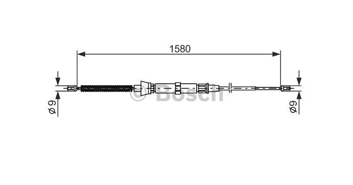 1987477806 - BOSCH - Тросик, cтояночный тормоз