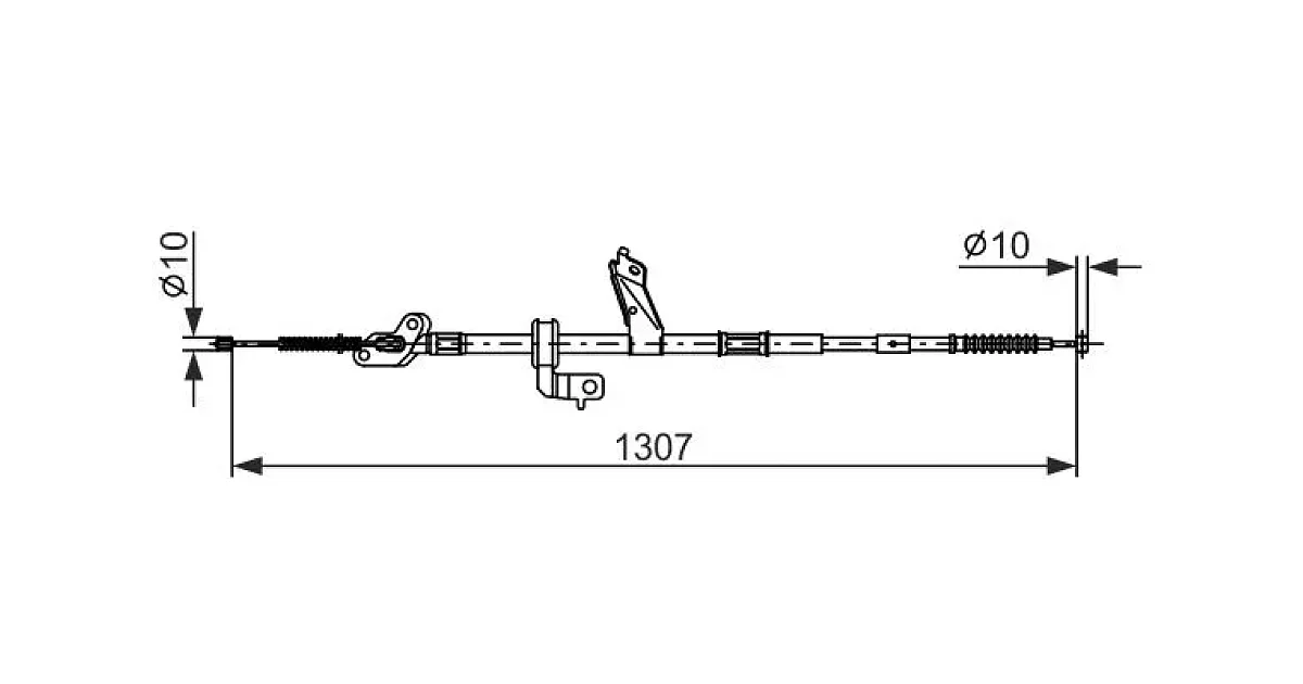 1987482902 - BOSCH - Тросик, cтояночный тормоз