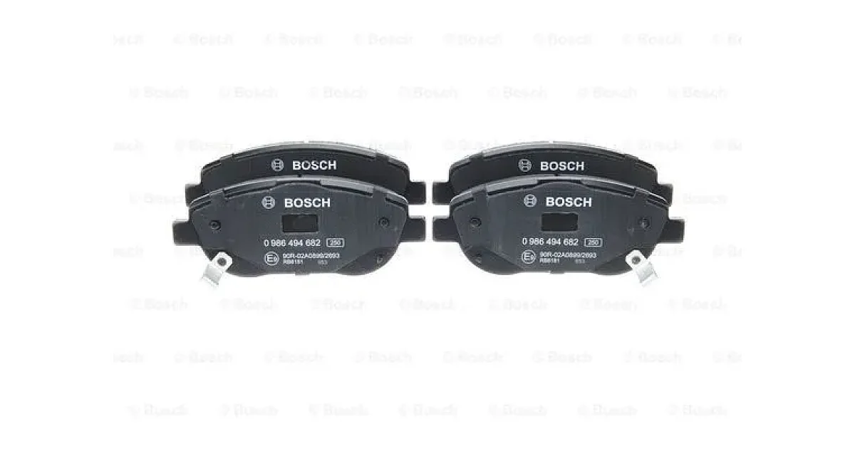 0986494682 - BOSCH - Комплект тормозных колодок, дисковый тормоз