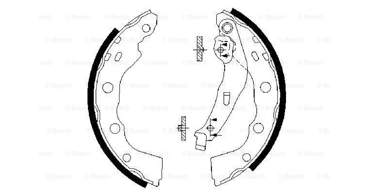 0986487577 - BOSCH - Комплект тормозных колодок