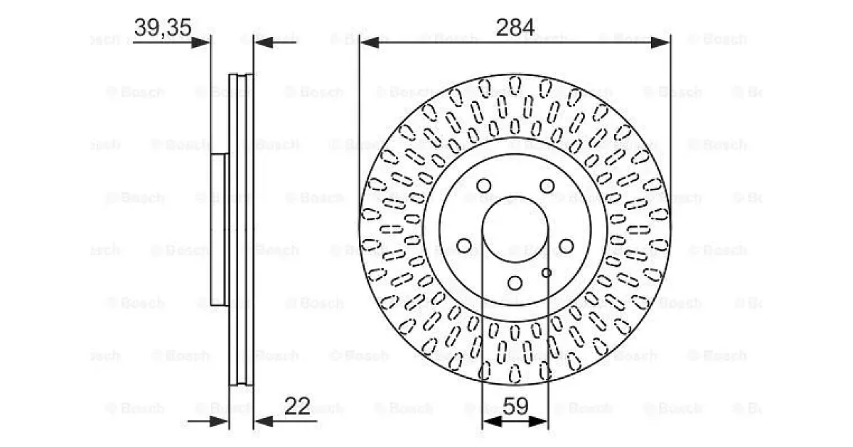 0986479588 - BOSCH - Тормозной диск