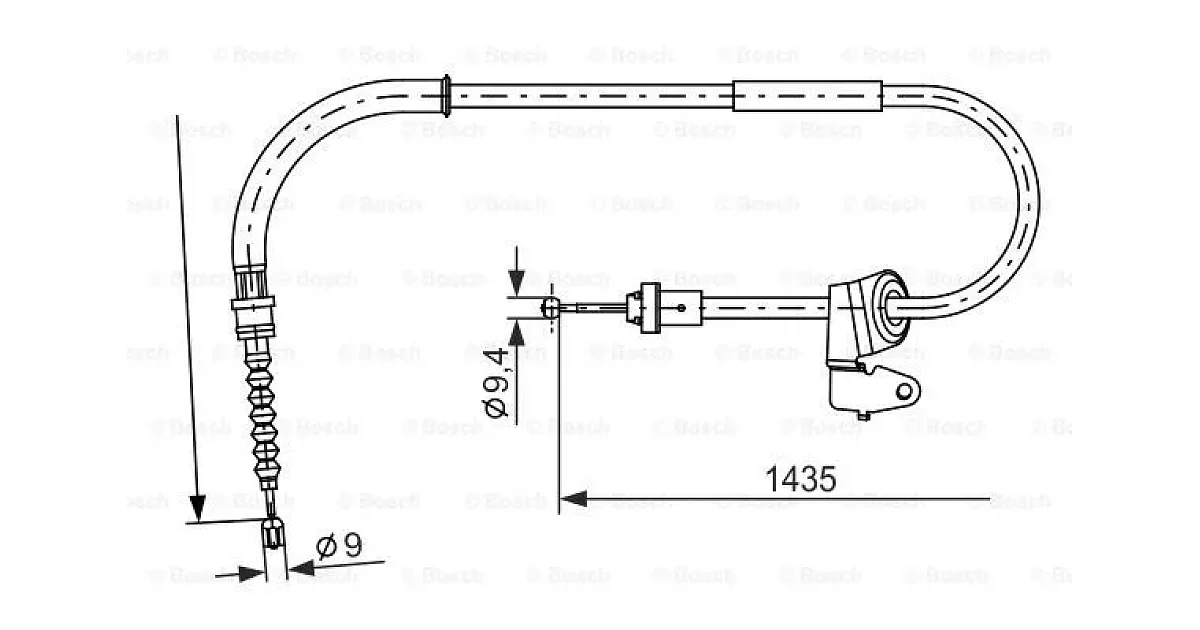 1987482230 - BOSCH - Тросик, cтояночный тормоз
