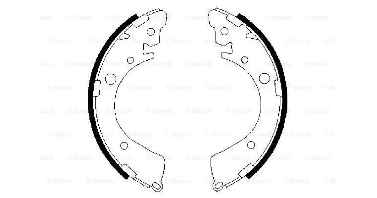 0986487323 - BOSCH - Комплект тормозных колодок