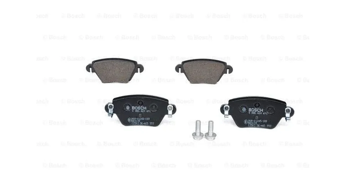 0986424671 - BOSCH - Комплект тормозных колодок, дисковый тормоз
