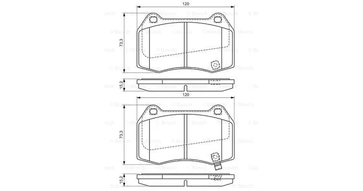 0986494310 - BOSCH - Комплект тормозных колодок, дисковый тормоз