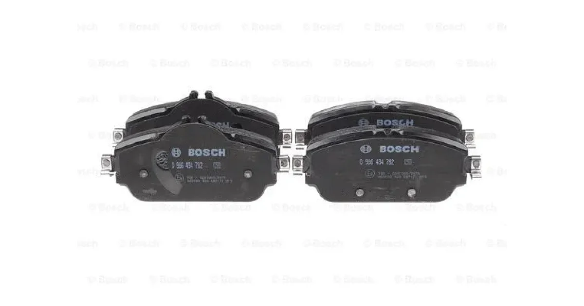 0986494782 - BOSCH - Комплект тормозных колодок, дисковый тормоз