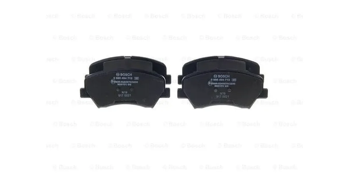 0986494712 - BOSCH - Комплект тормозных колодок, дисковый тормоз