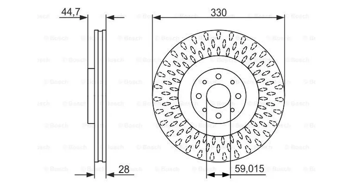 0986479648 - BOSCH - Тормозной диск