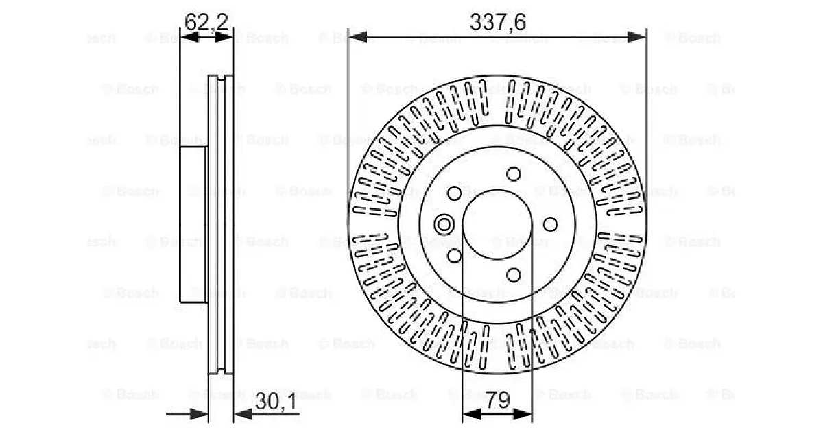 0986479705 - BOSCH - Тормозной диск