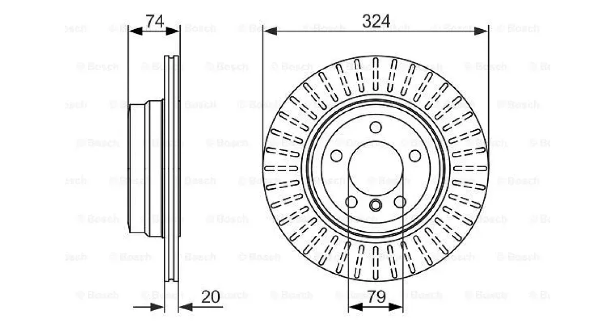 0986479671 - BOSCH - Тормозной диск