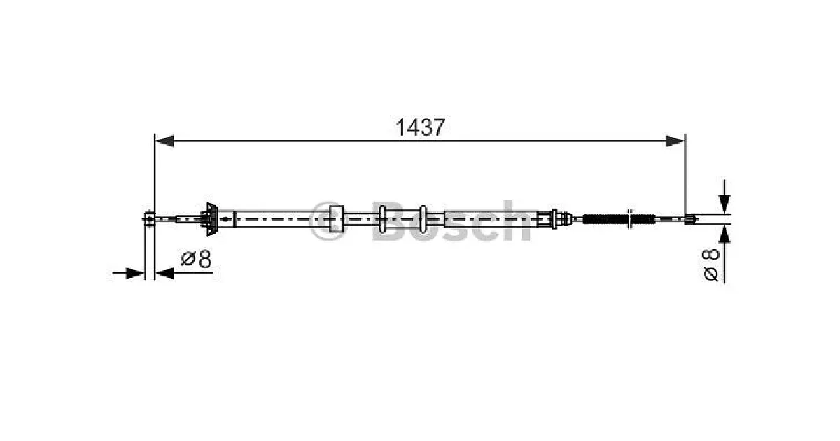 1987482391 - BOSCH - Тросик, cтояночный тормоз