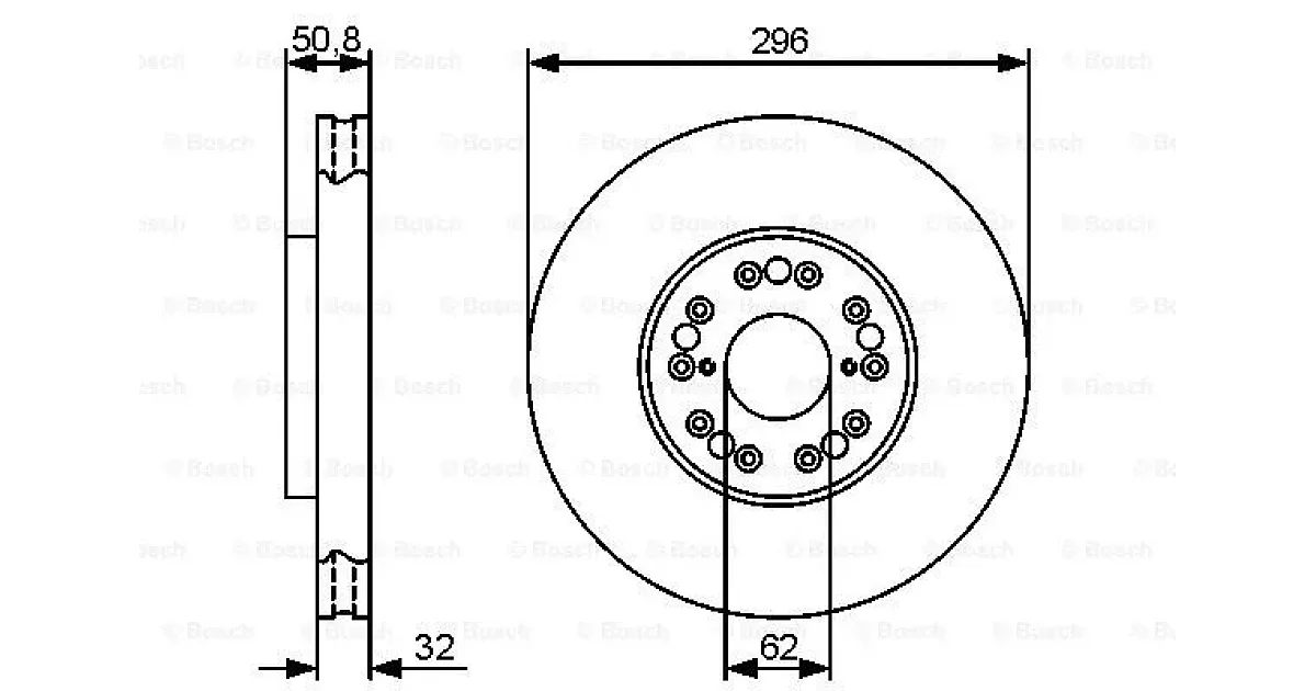 0986479429 - BOSCH - Тормозной диск
