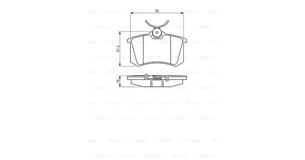 0986495231 - BOSCH - Комплект тормозных колодок, дисковый тормоз