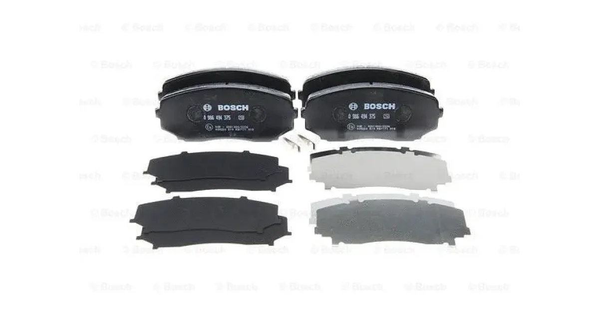 0986494375 - BOSCH - Комплект тормозных колодок, дисковый тормоз