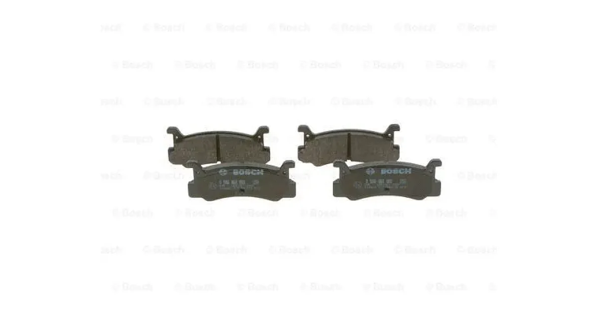 0986460080 - BOSCH - Комплект тормозных колодок, дисковый тормоз