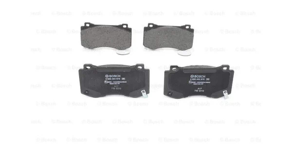 0986494870 - BOSCH - Комплект тормозных колодок, дисковый тормоз