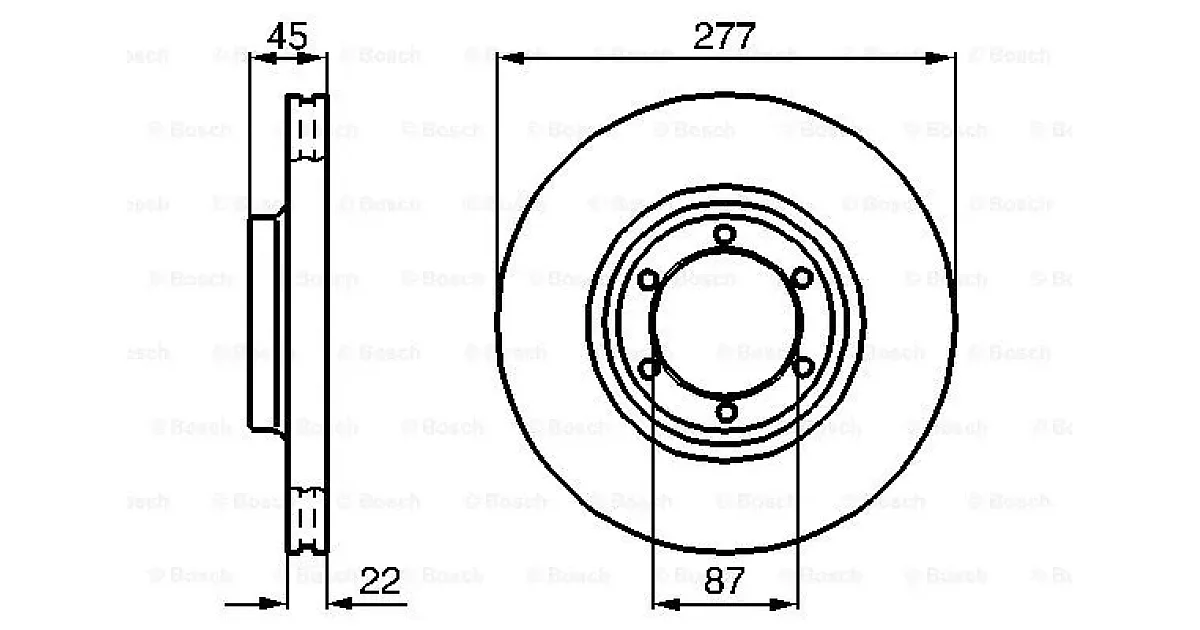 0986478635 - BOSCH - Тормозной диск