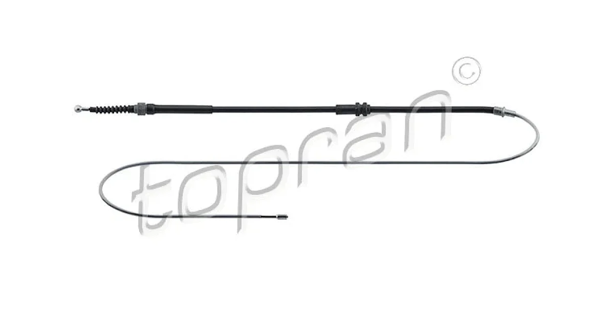 TOPRAN 116 397 (116397), Тросик, cтояночный тормоз