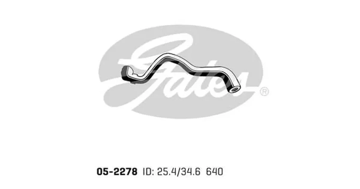 GATES 05-2278 (052278), Шланг радиатора