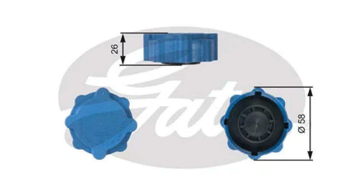 GATES RC214, Крышка, резервуар охлаждающей жидкости