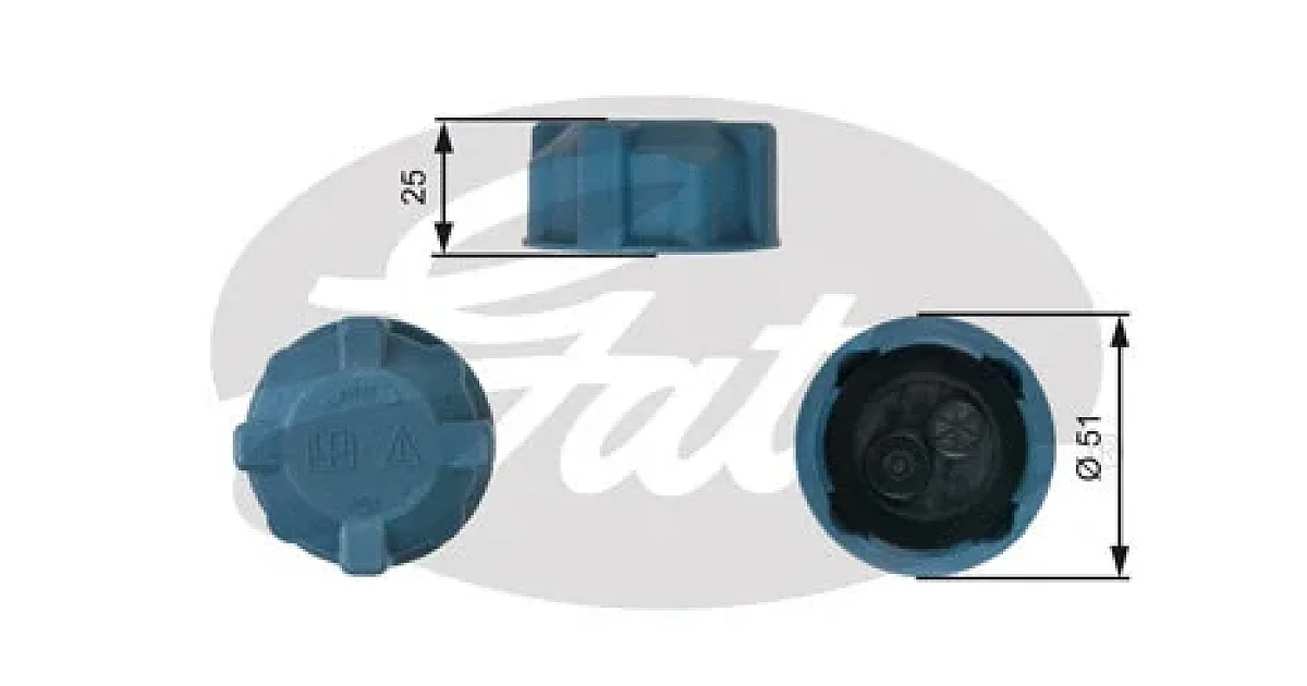 GATES RC220, Крышка, резервуар охлаждающей жидкости