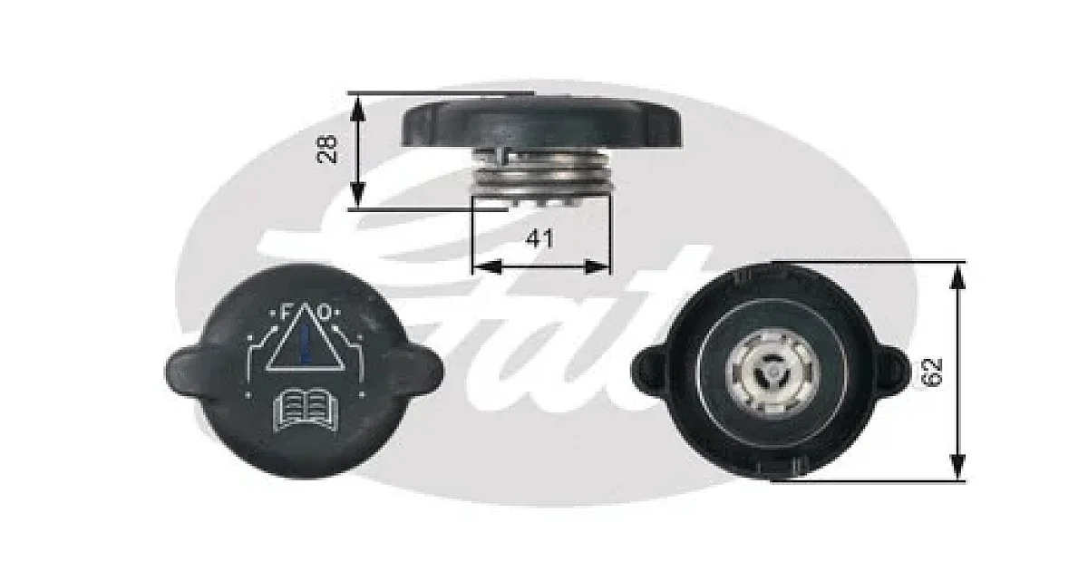 GATES RC219, Крышка, резервуар охлаждающей жидкости