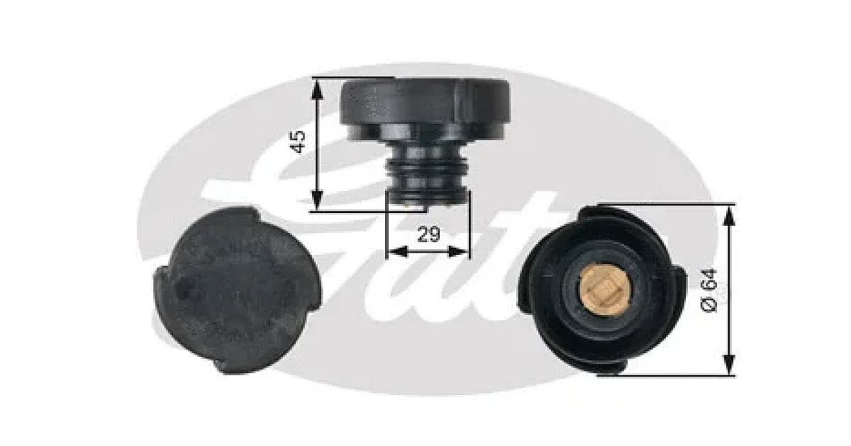 GATES RC207, Крышка, резервуар охлаждающей жидкости