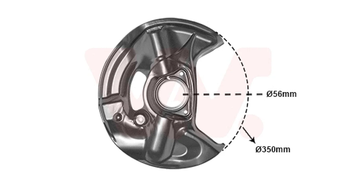 VAN WEZEL 3029372, Отражатель, диск тормозного механизма