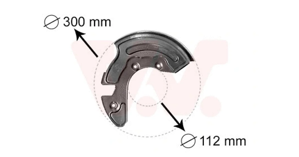 0323371 - VAN WEZEL - Отражатель, диск тормозного механизма