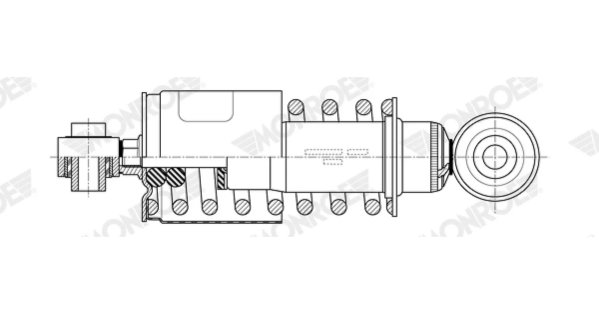 MONROE CB0287, Гаситель, крепление кабины