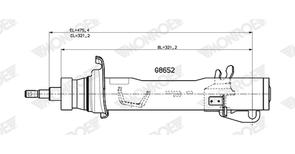 MONROE G8652, Амортизатор