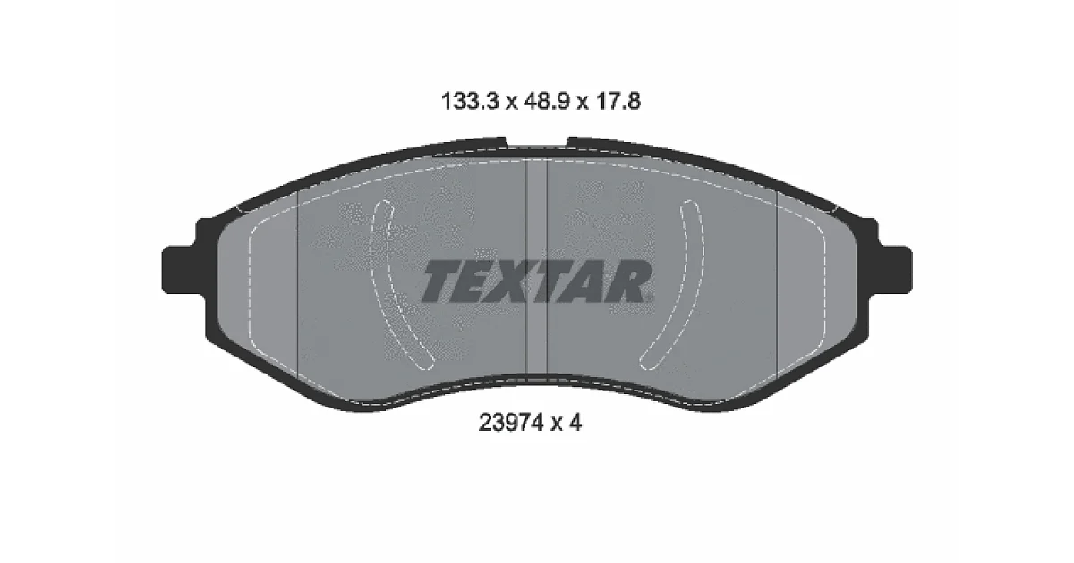 TEXTAR 2397401, Комплект тормозных колодок, дисковый тормоз