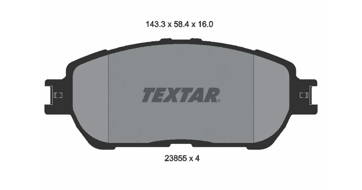 TEXTAR 2385501, Комплект тормозных колодок, дисковый тормоз