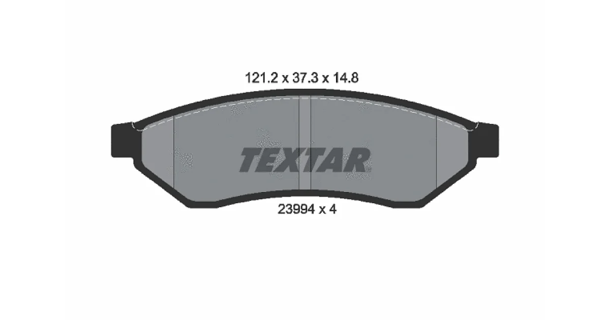 2399401 - TEXTAR - Комплект тормозных колодок, дисковый тормоз