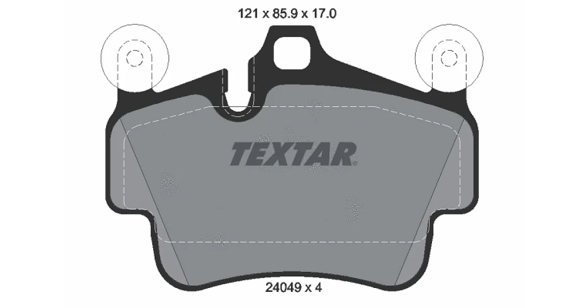 TEXTAR 2404903, Комплект тормозных колодок, дисковый тормоз