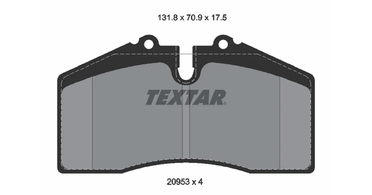 2095311 - TEXTAR - Комплект тормозных колодок, дисковый тормоз
