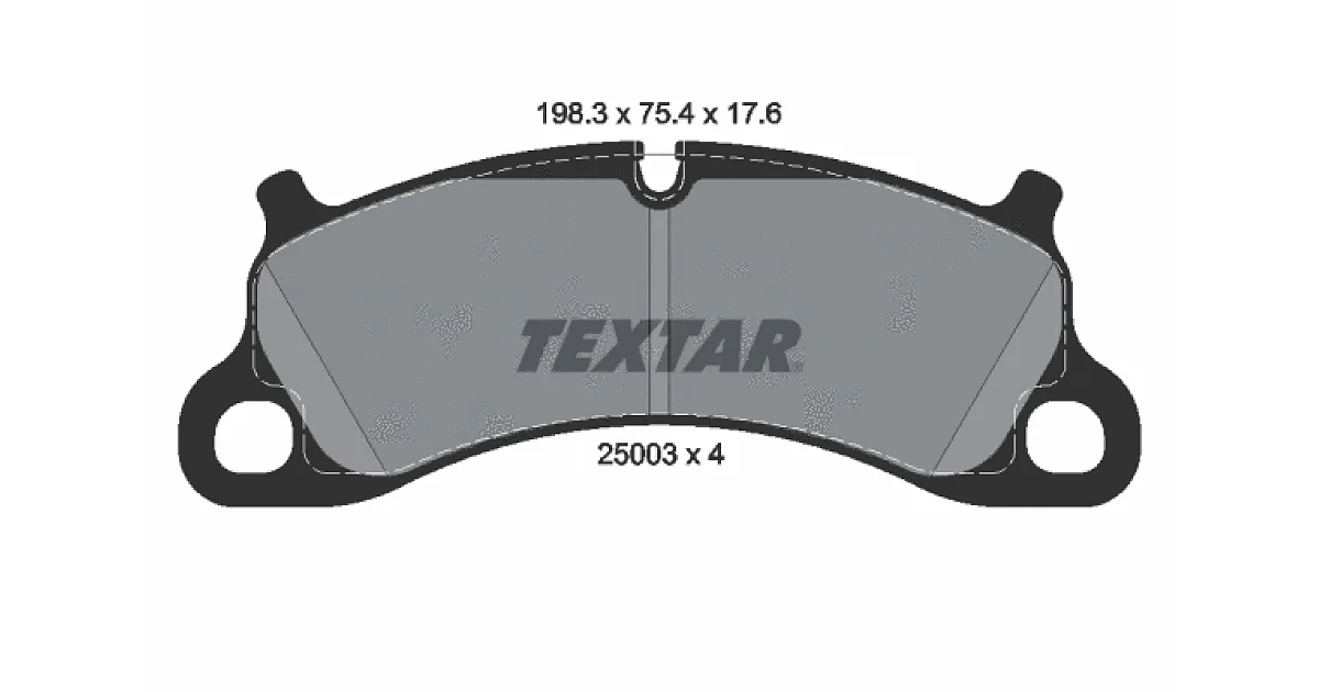 TEXTAR 2500301, Комплект тормозных колодок, дисковый тормоз