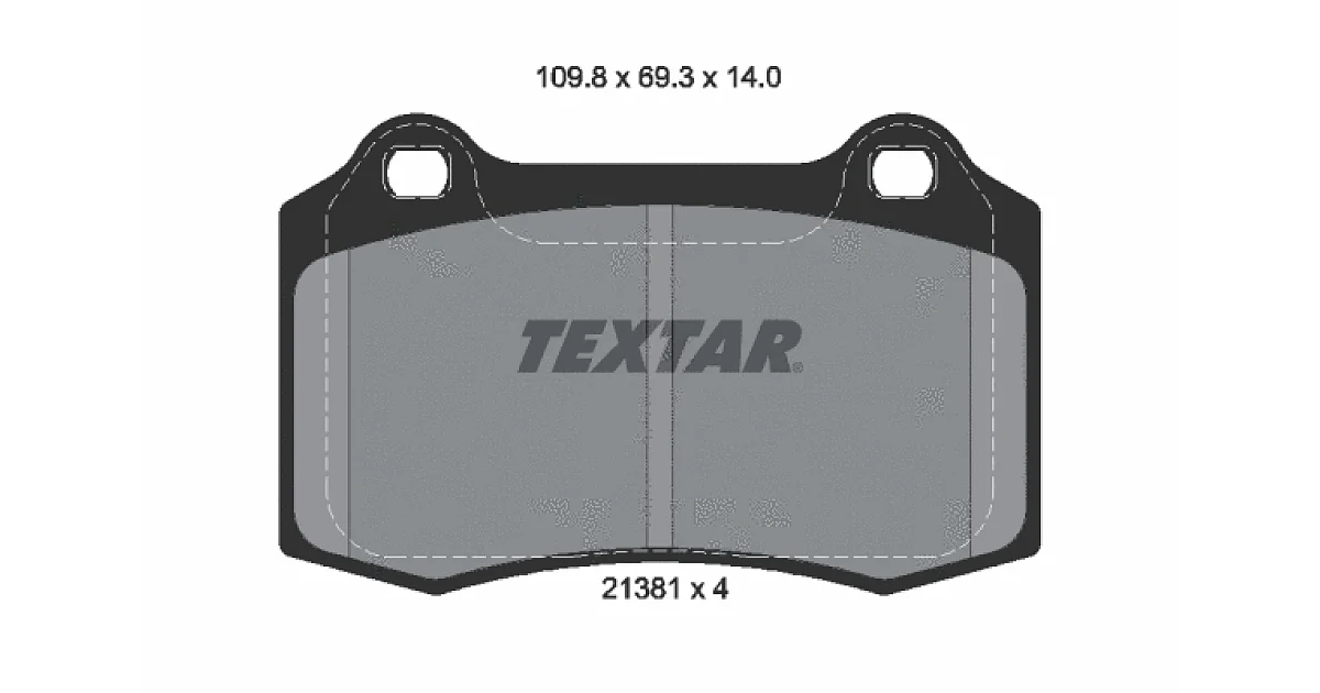 TEXTAR 2138104, Комплект тормозных колодок, дисковый тормоз