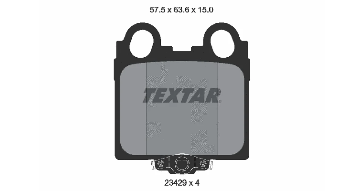 TEXTAR 2342901, Комплект тормозных колодок, дисковый тормоз