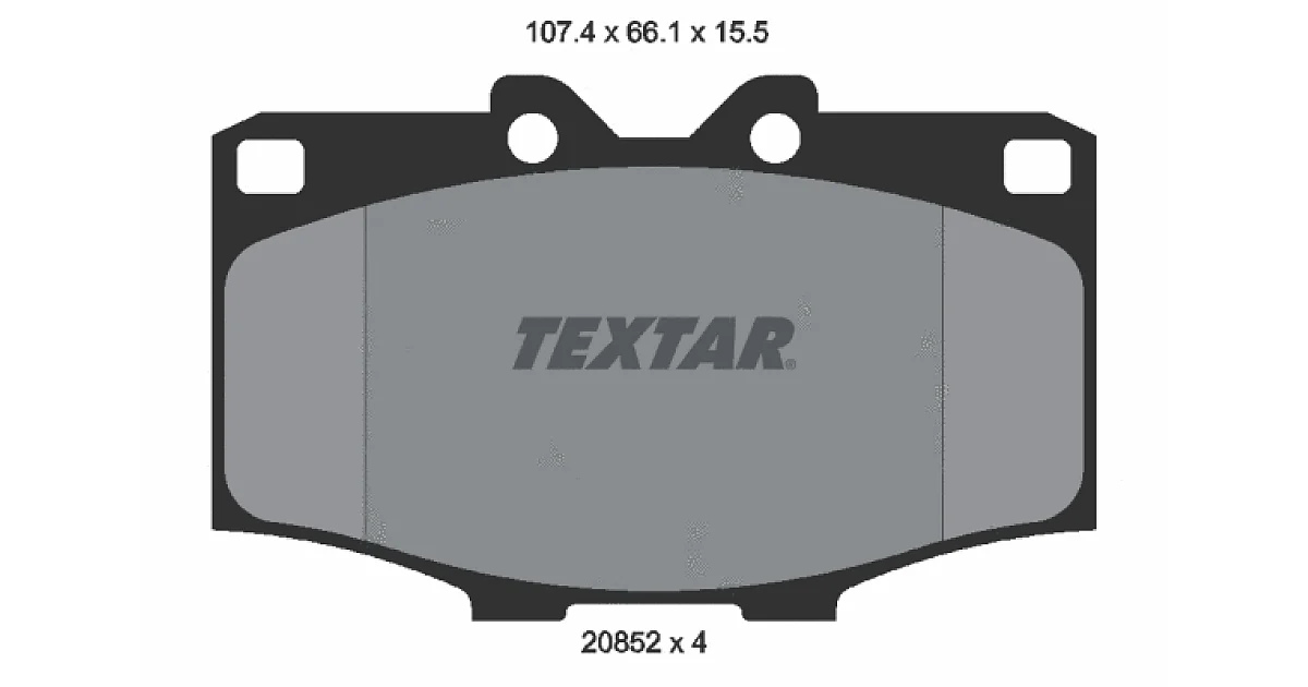 TEXTAR 2085201, Комплект тормозных колодок, дисковый тормоз