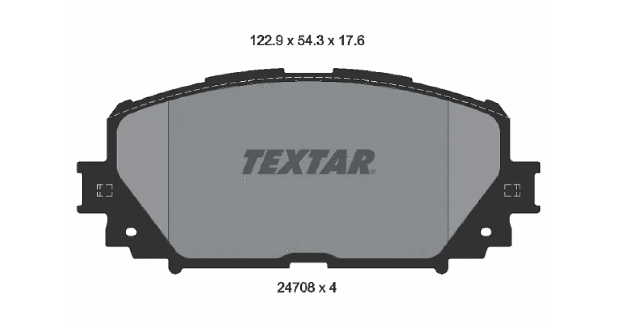 TEXTAR 2470801, Комплект тормозных колодок, дисковый тормоз