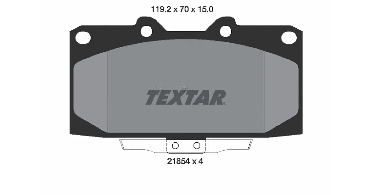 TEXTAR 2185401, Комплект тормозных колодок, дисковый тормоз